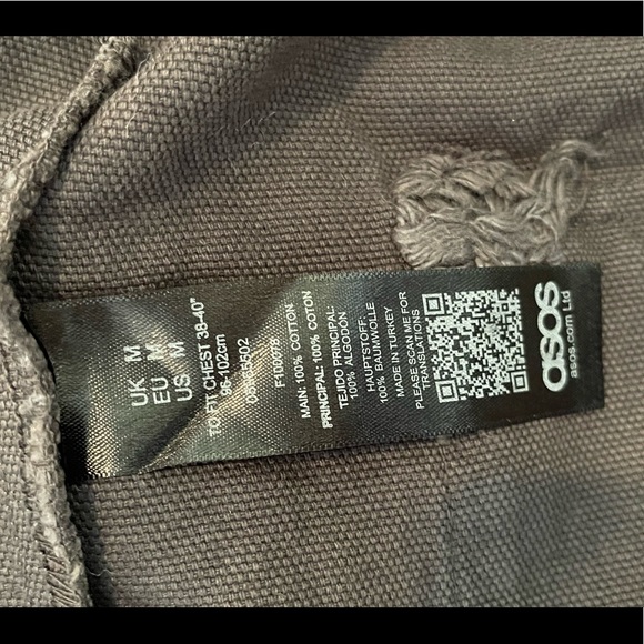 [SOLD] ASOS charcoal utility vest - Picture 6 of 7